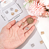 12Pcs 2 Colors Brass Micro Pave Cubic Zirconia Charms KK-BBC0014-18-3