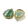 Natural Green Strawberry Quartz Pendants G-M431-10G-07-2