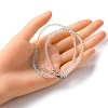 Bling Glass Round Beaded Necklace for Women NJEW-PH01490-02-4