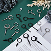 16Pcs 8 Style 304 & 201 Stainless Steel Dangle Hoop Earrings with Stainless Steel Pins EJEW-FI0002-92-5