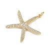 Brass Micro Pave Cubic Zirconia Pendants X-KK-R230-02G-2