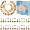 Alloy Enamel Pendant Locking Stitch Markers HJEW-SC00140-1