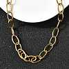 304 Stainless Steel Cable Chain Necklaces with Spring Ring Clasps for Women X-NJEW-Z091-09G-2