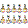 14Pcs Snowflake #5 Zinc Alloy Replacement Zipper Sliders FIND-GF0005-70A-1