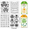 CRASPIRE 4 Sheets 4 Styles PVC Plastic Stamps DIY-CP0007-49A-2
