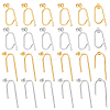20Pairs 4 Styles 304 Stainless Steel Stud Earring Findings STAS-DC0007-34-1
