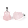Natural Rose Quartz Pendants G-N349-15P-07-2