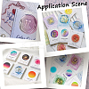 8 Bags 4 Styles Multi-Color Paper Wax Seal Stamp Illustrated Card for Wax Seal Coin AJEW-CP0007-63-5