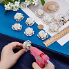 10Pcs Non-woven Fabric & Acrylic & Glass Ornament Accessories DIY-GO0002-72-3