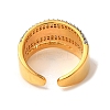 Brass Micro Pave Cubic Zirconia Cuff Rings for Women RJEW-G325-11D-GP-3