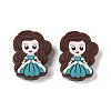 Princess Food Grade Silicone Focal Beads SIL-A008-05D-1