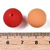 Rubberized Style Imitated Silicone Acrylic Beads MACR-T048-01A-01-3