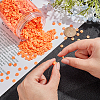 10 Strands Flat Round Handmade Polymer Clay Beads CLAY-PH0001-44P-3