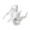 304 Stainless Steel Jellyfish Stud Earrings EJEW-D281-29S-2