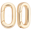 10Pcs Brass Spring Gate Rings KK-BBC0015-57G-01-1