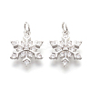 Brass Micro Pave Cubic Zirconia Pendants LS-KK-F774-10P-NR-1