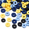 Handmade Polymer Clay Beads Strands CLAY-R089-6mm-T02B-33-2