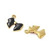 304 Stainless Steel Enamel Pendants STAS-I346-44G-01-2
