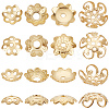 120Pcs 4 Styles 8-Petal & Multi-Petal & 5-Petal 304 Stainless Steel Flower Bead Caps STAS-BBC0001-91-1