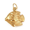 304 Stainless Steel Pendants LS-STAS-K307-01E-G-1