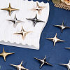 16Ocs 4 Colors Star Alloy Kilt Pins for Clothes JEWB-CY0001-03-7