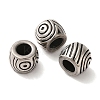 304 Stainless Steel European Beads Hand Polished STAS-A080-35AS-2