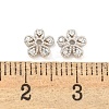 925 Sterling Silver Micro Pave Cubic Zirconia Bead Caps STER-U002-12P-3