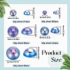 70G  5 Styles ABS Plastic Imitation Pearl Cabochons OACR-SC0001-45E-2