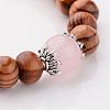 Wood Stretch Bracelets BJEW-JB02404-03-2