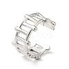 Non-Tarnish 304 Stainless Steel Fence Shape Open Cuff Ring RJEW-I085-22P-1