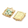 304 Stainless Steel Enamel & Rhinestone Pendants STAS-B084-02G-01-2