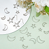 DIY 304 Stainless Steel Moon & Star Dangle Earrings Making Kit DIY-DR0001-38-5
