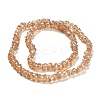 Electroplate Glass Beads Strands EGLA-Q127-01M-2