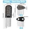 4Pcs 2 Style Iron Felt Fashion Tassel Epaulette FIND-FH0008-08-2