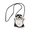 Cute Resin Swinging Bulldog Pendant Decorations LS-HJEW-A010-01B-3