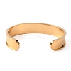 Ion Plating(IP) 304 Stainless Steel Grooved Bangles DIY-WH0304-370G-2