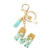 Transparent Epoxy Resin Pendant Keychains KEYC-FS00022-13-1