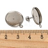 Tarnish Resistant 201 Stainless Steel Stud Earrings Findings STAS-K279-01E-P-3