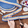 9 Yards Polyester Rhombus Jacquard Fringe Ribbon OCOR-GA0002-06A-3