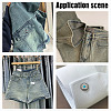 10Pcs Tibetan Style Alloy with Synthetic Turquoise Buttons BUTT-HY0001-09-7