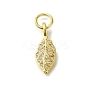 RaRack Plating Brass Micro Pave Cubic Zirconia Pendants KK-F883-09G-1