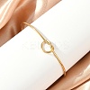 Ion Plating(IP) 304 Stainless Steel Knot Cuff Bangles for Women LS-BJEW-M233-04G-5