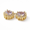 Rack Plating Brass Micro Pave Cubic Zirconia Beads KK-C007-12G-01-3