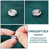DIY Blank Dome 304 Stainless Steel Making Kit DIY-UN0056-13-5