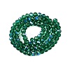 Electroplate Glass Beads Strands EGLA-A044-T6mm-L18-3