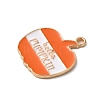 Thanksgiving Day Golden Tone Alloy Enamel Pendants LS-ENAM-M002-02F-G-2