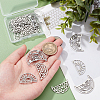 18Pcs 3 Style 201 Stainless Steel Pendants STAS-DC0006-36-3