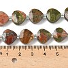 Natural Unakite Beads Strands G-D316-A13-4