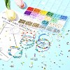 DIY Ocean Beach Theme Glass Seed Beaded Stretch Jewelry Set Kits DIY-FS0006-90-10