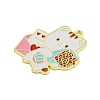 Valentine's Day Alloy Enamel Pendants ENAM-Z015-03G-04-2